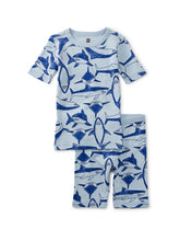 Load image into Gallery viewer, Tea Collection - In Your Dreams Pajama Set -  Sketched Sharks