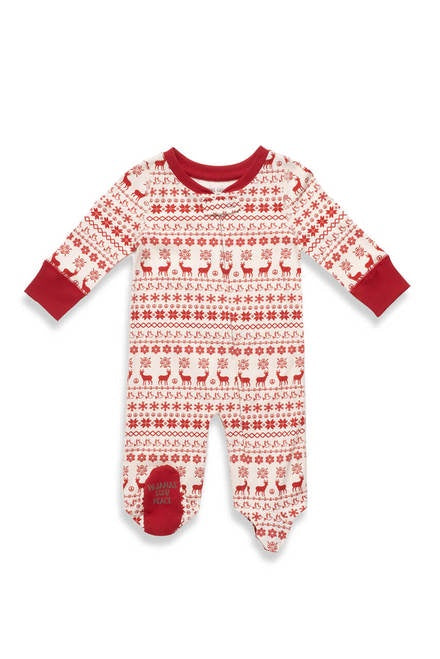 Pajamas For Peace - Nordic Baby Neutral Footie - Red
