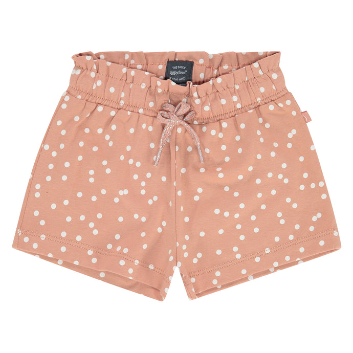 Babyface - Organic Baby Girls Polka Dot Short - Rosewood