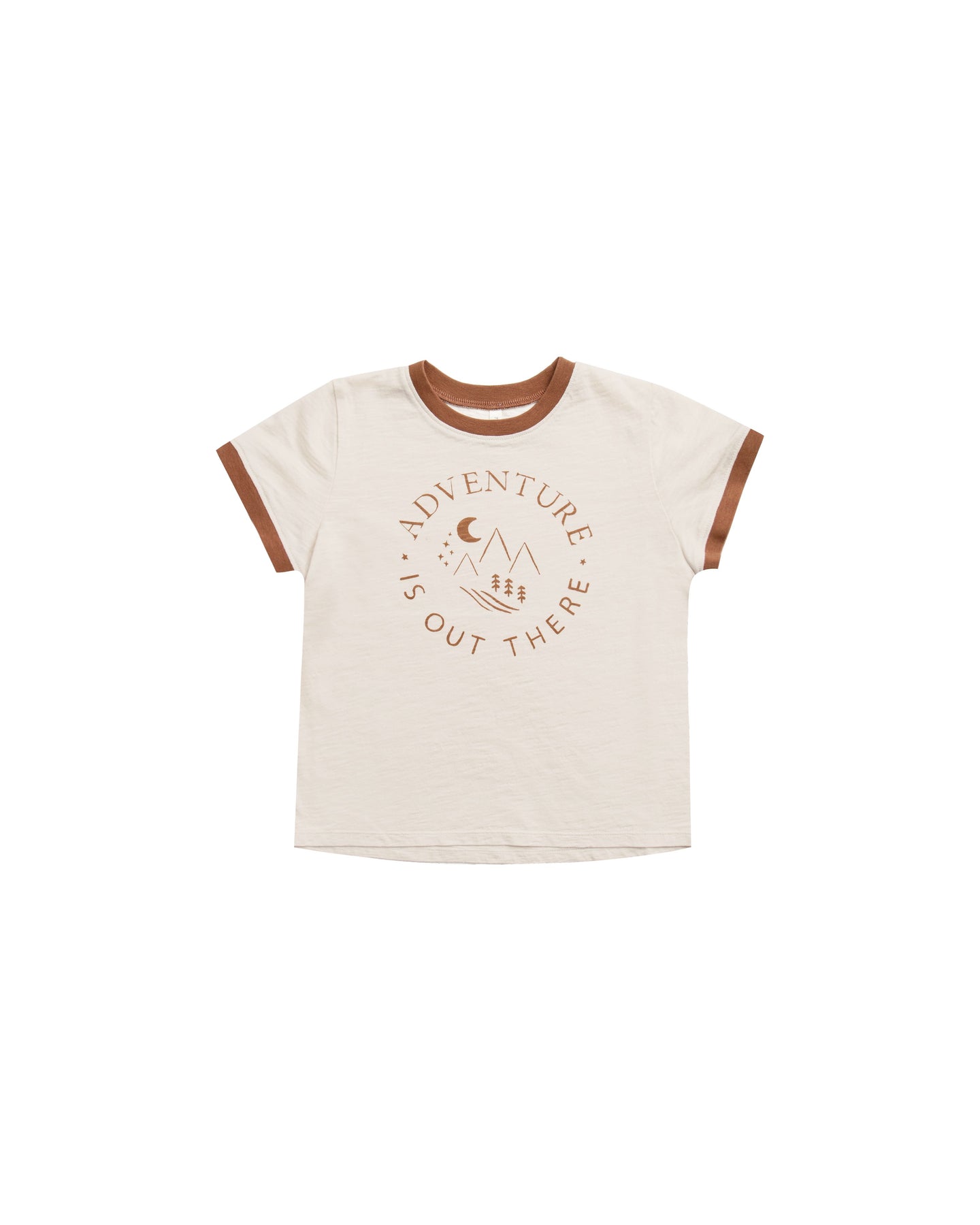 Rylee + Cru - Adventure is Out There Ringer Tee - Rust