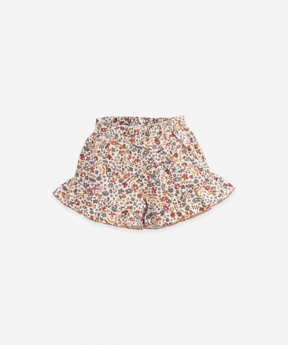 Play Up - Cotton Floral Shorts - Dandelion