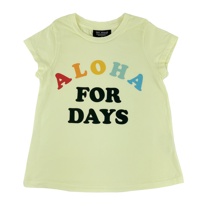 Tiny Whales - Aloha For Days - Light Yellow