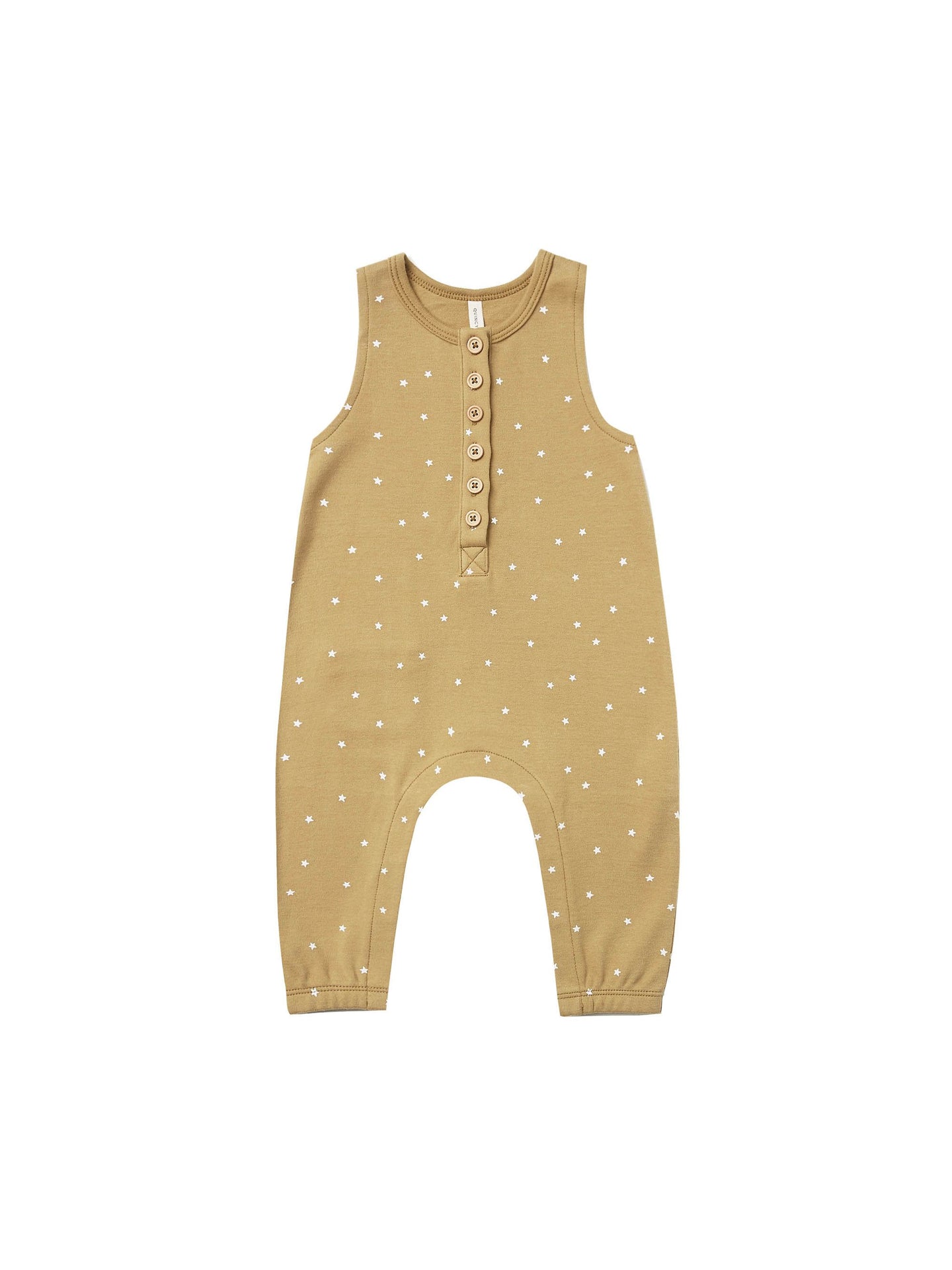 Quincy Mae - Sleeveless Jumpsuit - Gold Stripe