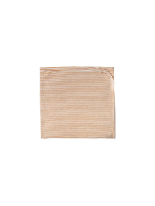 Quincy Mae - Organic Ribbed Baby Blanket - Walnut Stripe