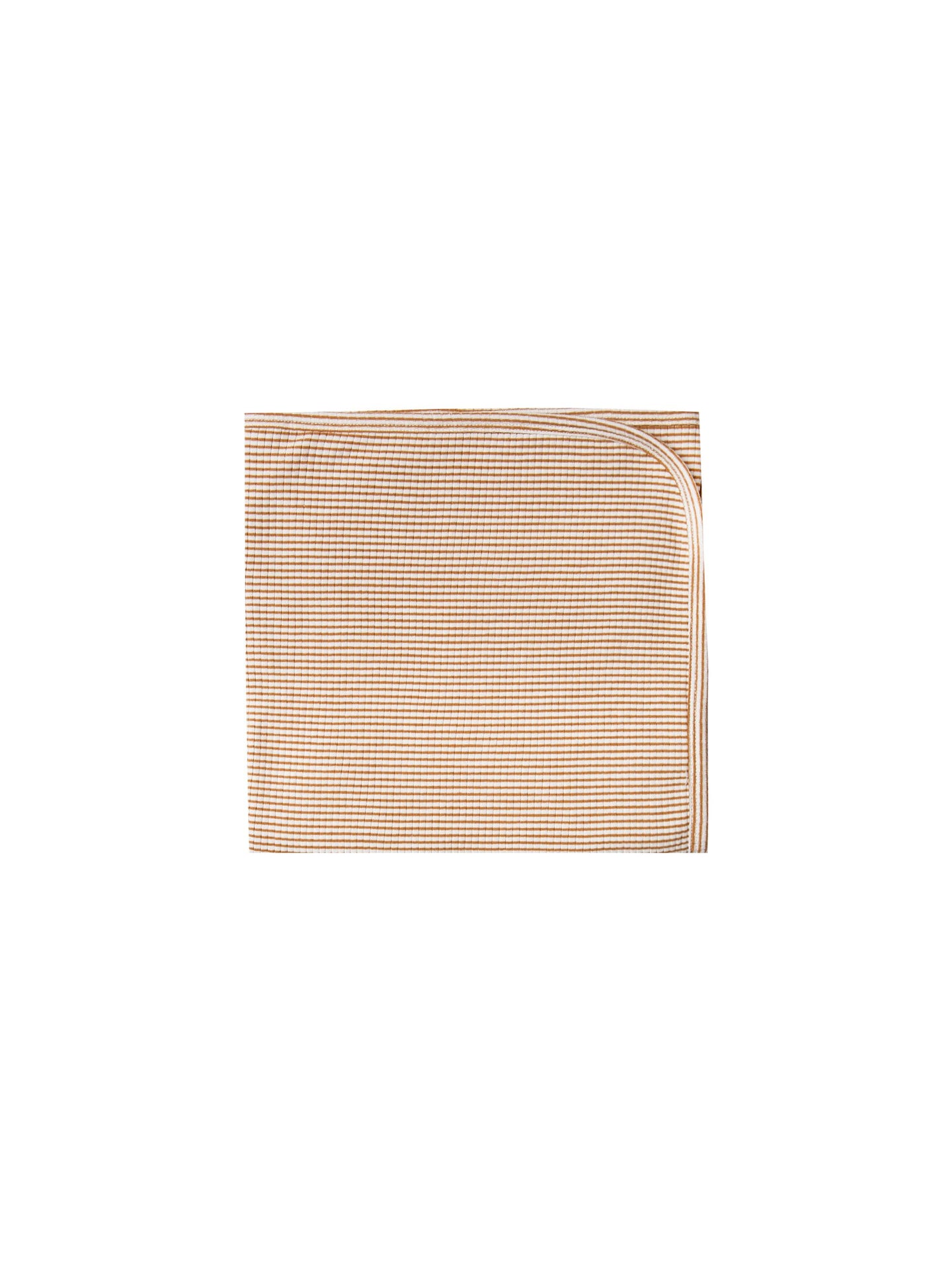 Quincy Mae - Organic Ribbed Baby Blanket - Walnut Stripe