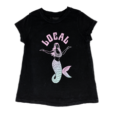 Load image into Gallery viewer, Tiny Whales - Local Mermaid Tee - Vint. Black