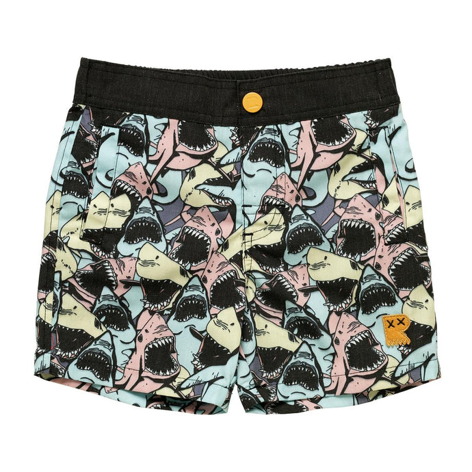 Rock Your Baby - Shiver Boardshorts Shark Print - Multi