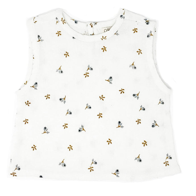 Opililai - Floral Tank - White