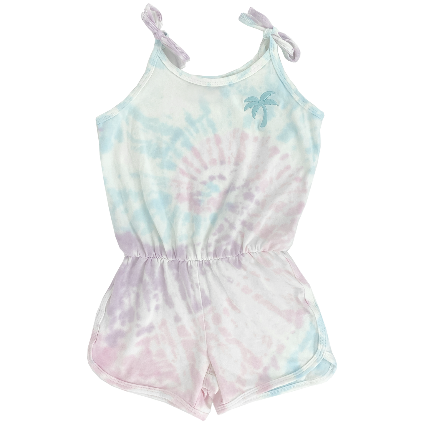 Tiny Whales - Sunset Romper - Multi Tie Dye