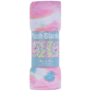 Iscream - Swirl Tie Dye Plush Blanket - 56 x 60