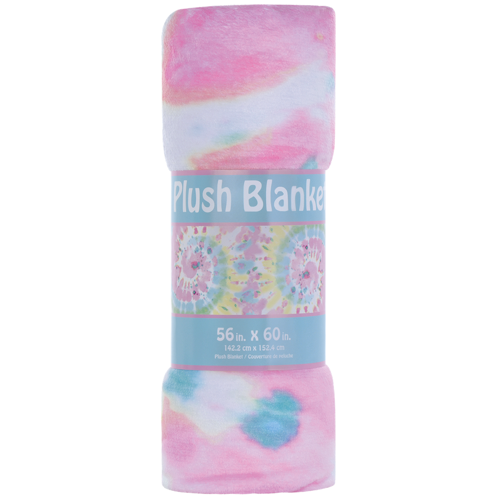 Iscream - Swirl Tie Dye Plush Blanket - 56 x 60