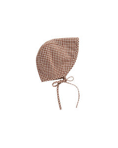 Rylee + Cru - Brimmed Bonnet - Redwood Gingham