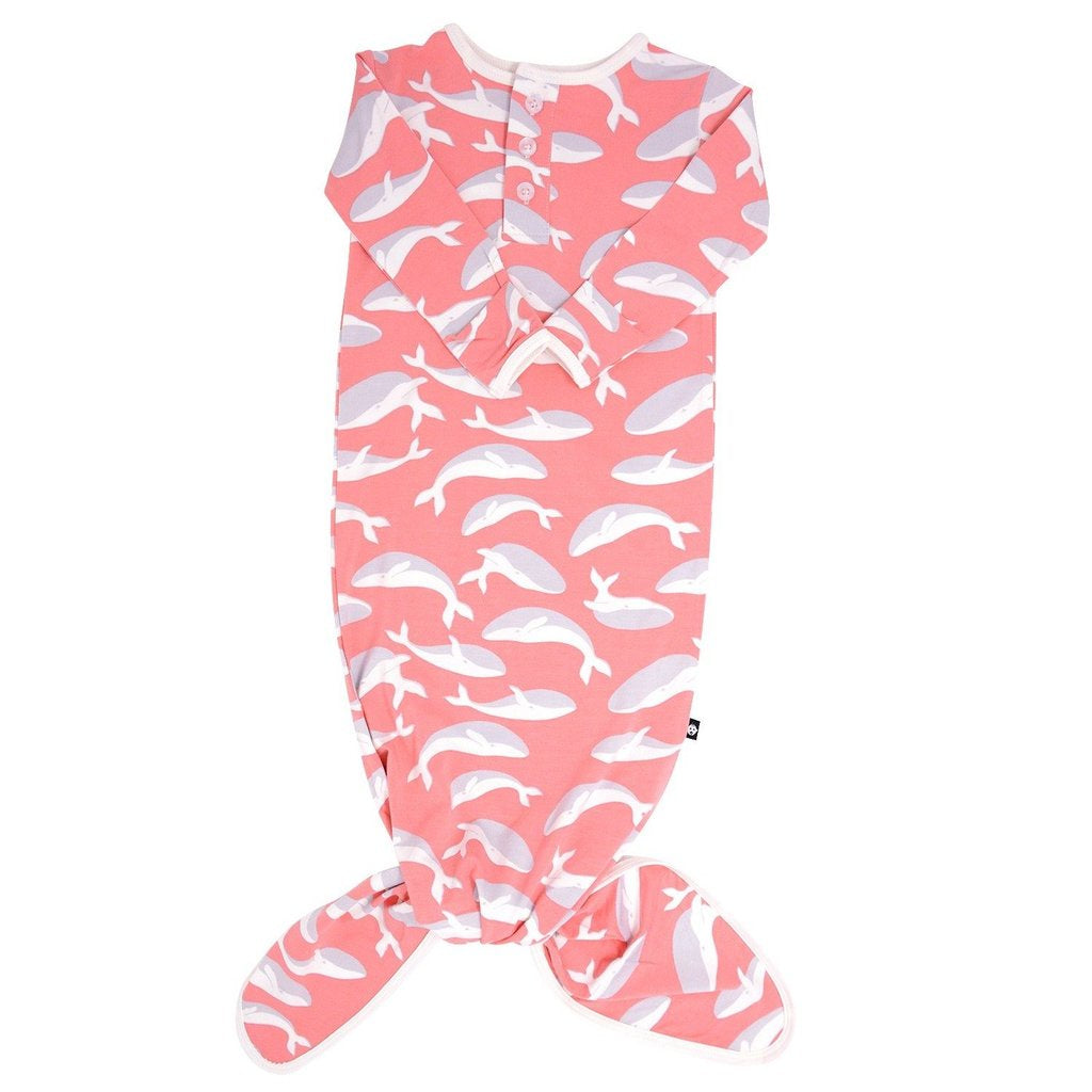 Sweet Bamboo - Knotted Gown - Pink Whale