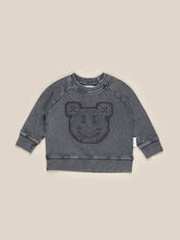 Load image into Gallery viewer, Huxbaby - Organic Digi Smile Sweatshirt - Charcoal