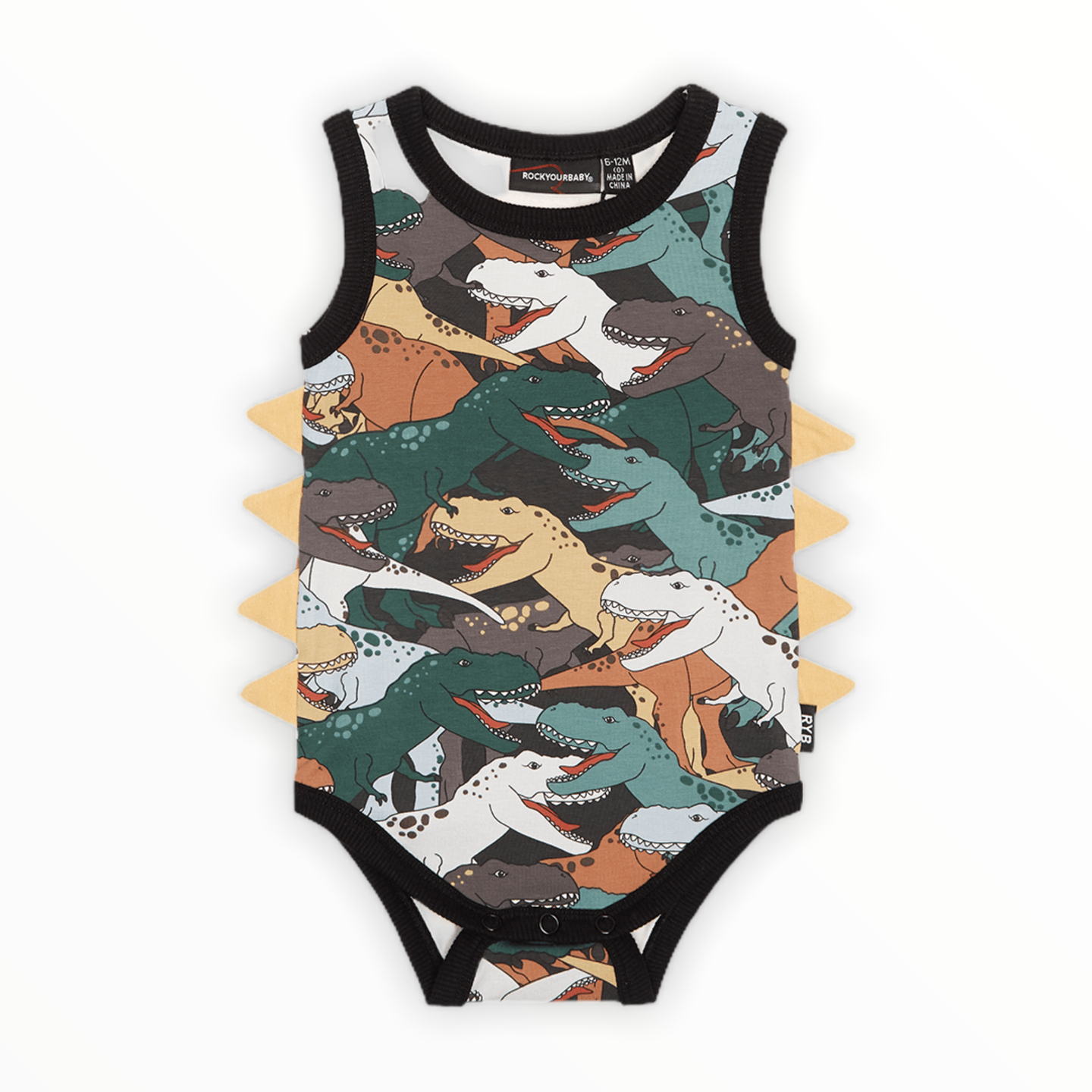 Rock Your Baby - Dino Stampede Bodysuit - Multicolor