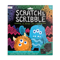 Load image into Gallery viewer, Scratch &amp; Scribble Art Kit - Monster Pals