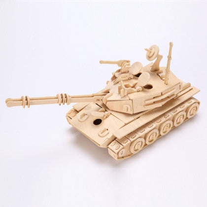 3D Wooden Puzzle Paint Kit - Tank