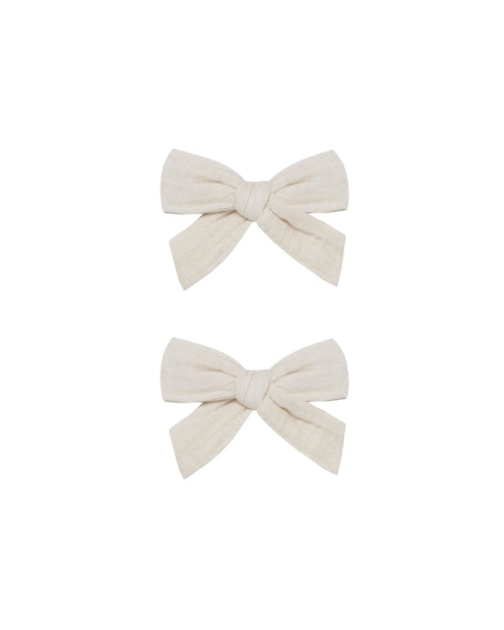 Rylee + Cru - Bow W. Clip Set - Ivory