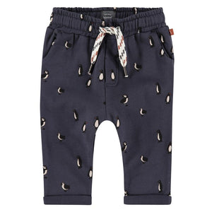 Babyface - Organic Baby Boys Puffin Sweatpants - Dark Blue