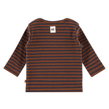 Load image into Gallery viewer, Babyface - Organic Baby Boys Pullover - Carmel/Navy Stripe