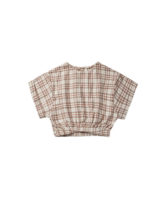 Rylee + Cru - Joelle Top - Mocha Plaid