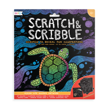 Load image into Gallery viewer, Scratch &amp; Scribble Art Kit - Ocean Life