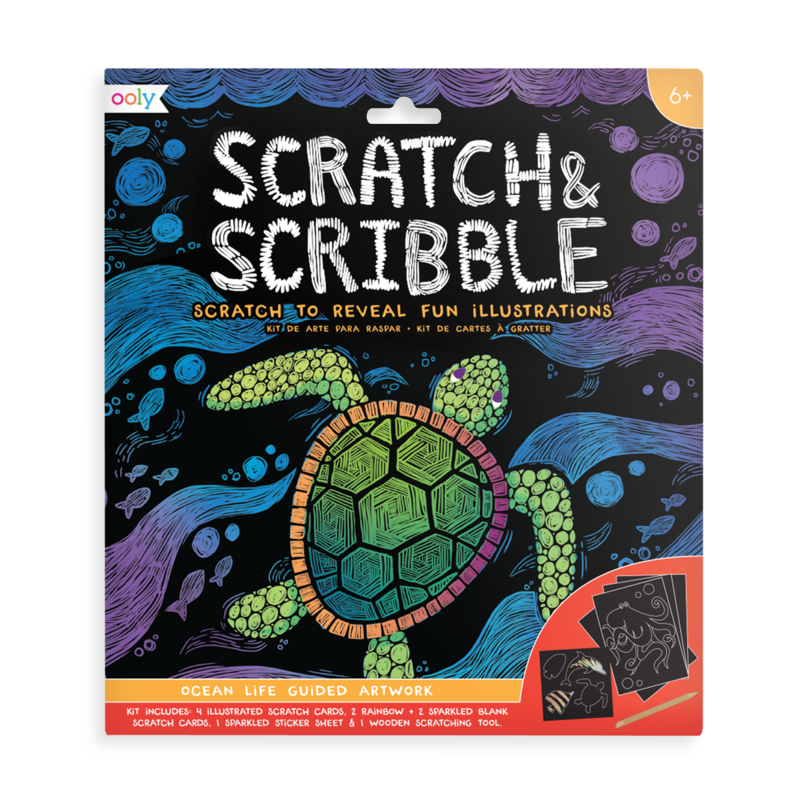 Scratch & Scribble Art Kit - Ocean Life
