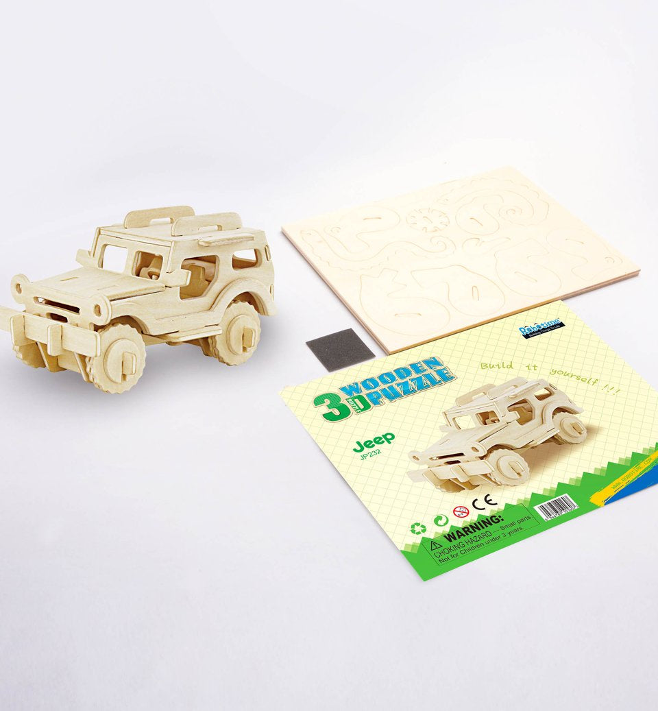 Hands Craft - 3D Wooden Puzzle Paint Kit - SUV