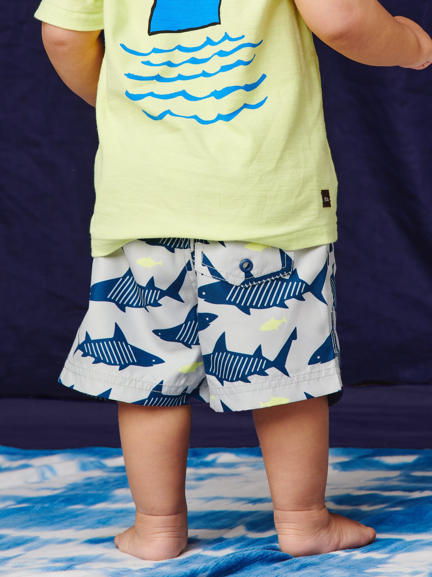 Tea Collection - Saved by the Beach Swim Trunks - Sharks
