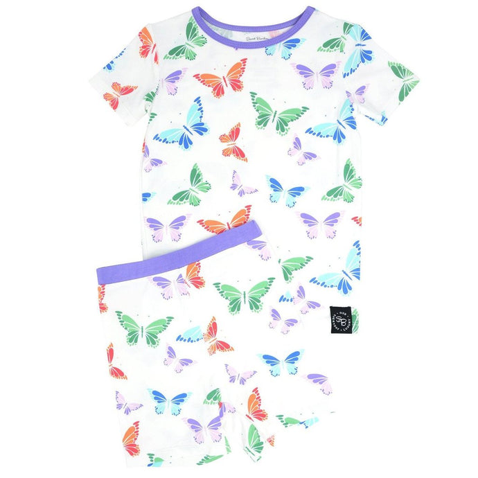 Sweet Bamboo - Summer Pj's Set - Rainbow Butterflies