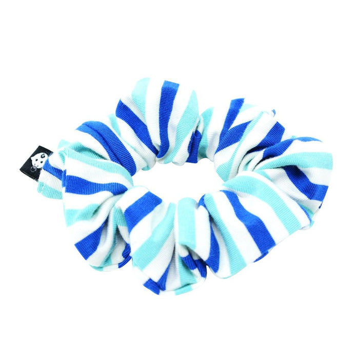 Sweet Bamboo - Scrunchie - Blue & Aqua Stripe