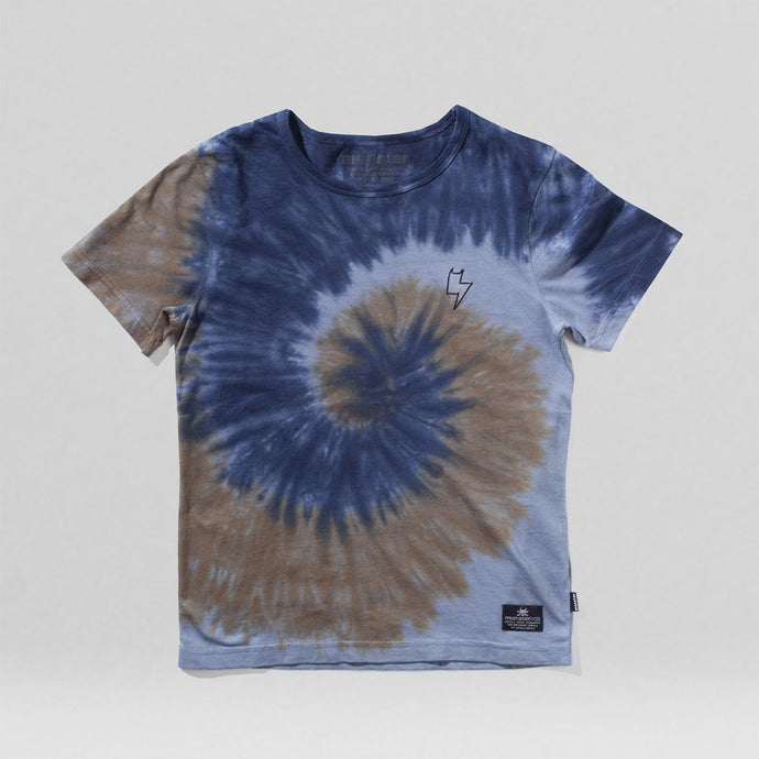 Munsterkids - Alleycat Short Sleeve Tee - Mid Blue Dye