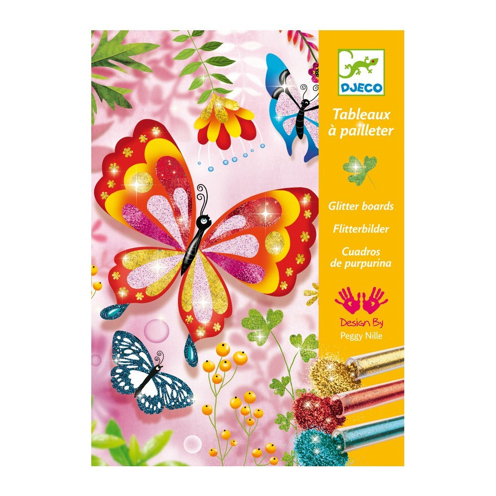 Djeco - Glitter Board - Butterflies
