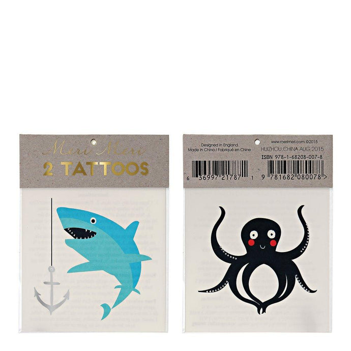 Meri Meri - Sea Creatures Tattoos - Small
