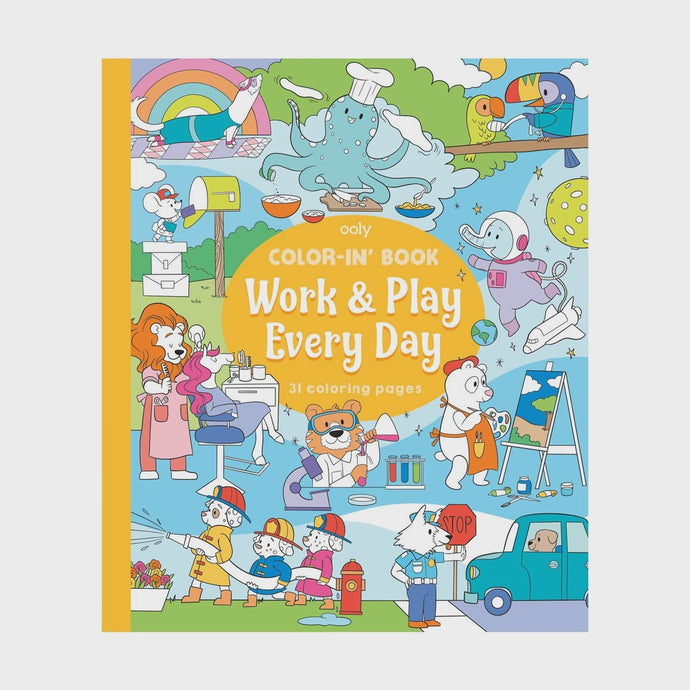 Color-in' Book - Work & Play Every Day