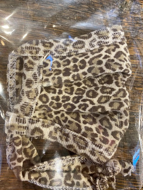 Brown Leopard Face Mask