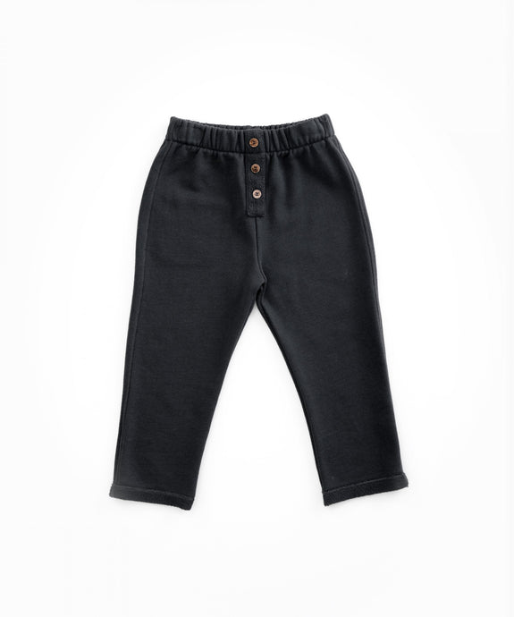 PLay Up - Organic Cotton Trousers in Jersey Stitch - Rasp