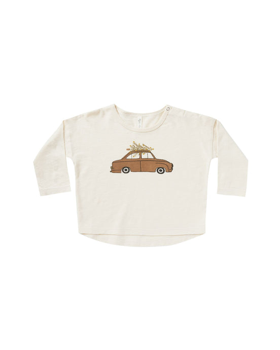 Rylee + Cru - Car Longsleeve Tee - Natural