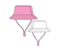 Load image into Gallery viewer, Feather 4 Arrow - Suns Out Reversible Bucket Hat - Prism Pink