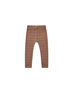 Rylee + Cru - Cinched Ribbed Legging - Mocha