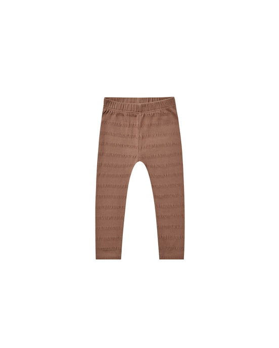 Rylee + Cru - Cinched Ribbed Legging - Mocha
