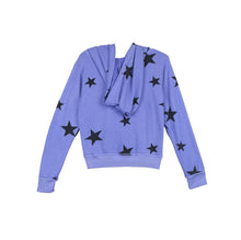 Load image into Gallery viewer, T2Love - Longsleeve Zip Hoodie W/ Thumbnail Stars - Bright Blue