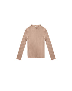 Rylee + Cru - Long Sleeve Ribbed Tee - Rose