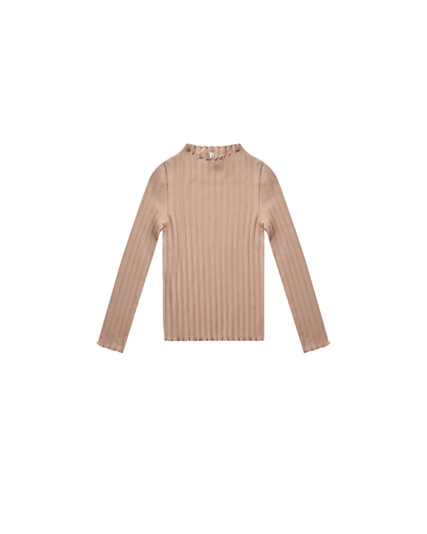 Rylee + Cru - Long Sleeve Ribbed Tee - Rose