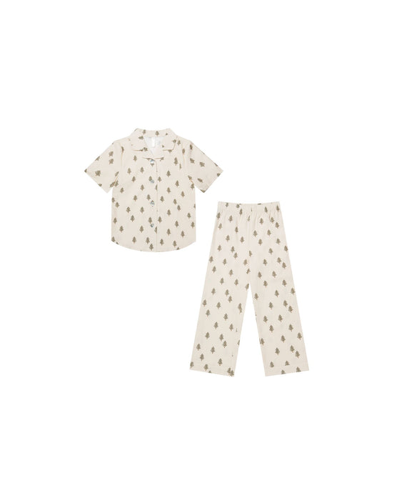 Rylee + Cru - Organic Trees Bedtime Set - Ivory