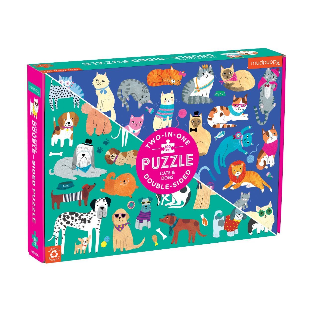 Cats and Dogs Double Sided Puzzle