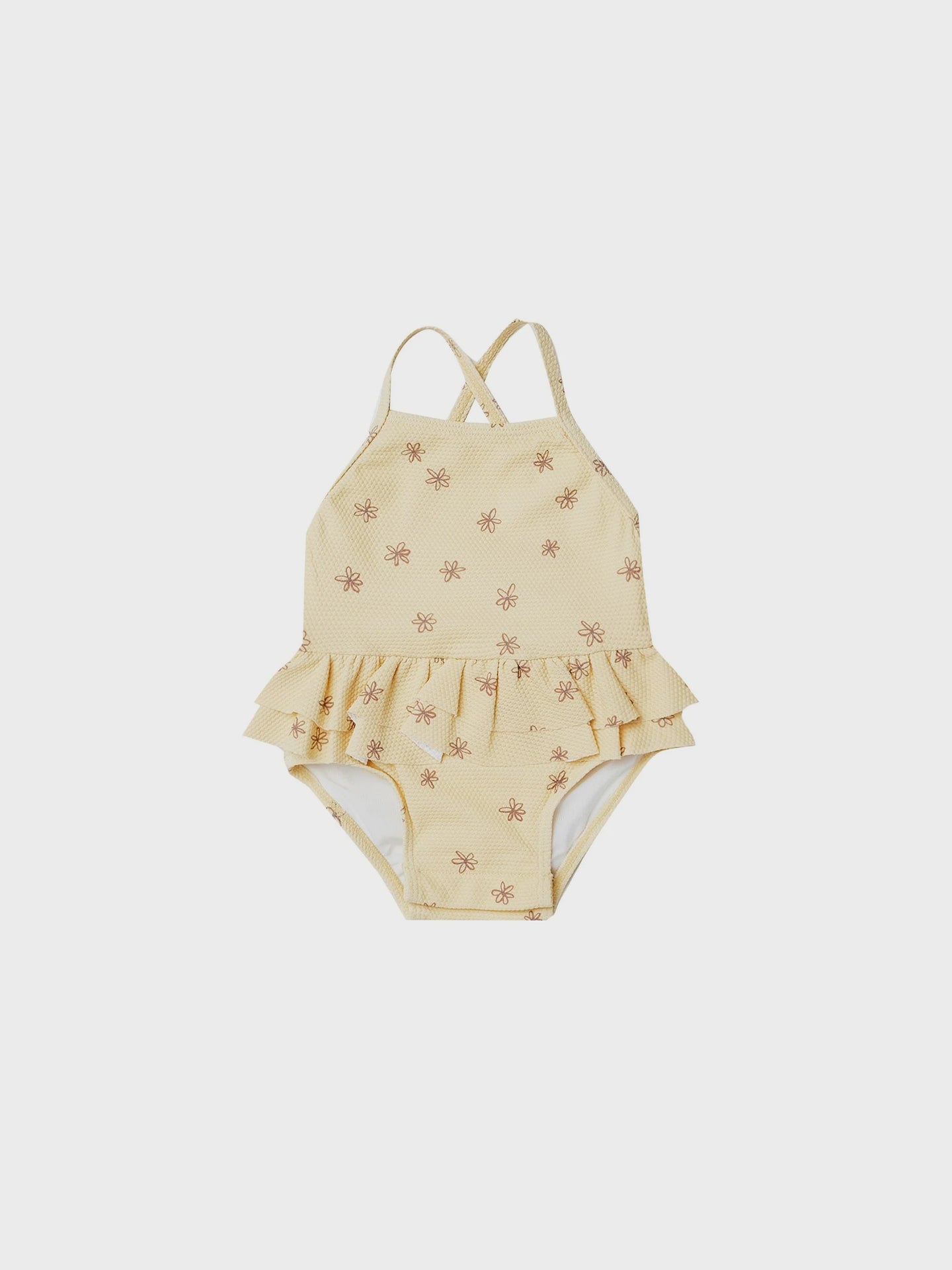 Ruffled One Piece Swimsuit - Blossom