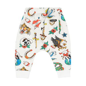 Retro Tats Baby Trackpants - Multi