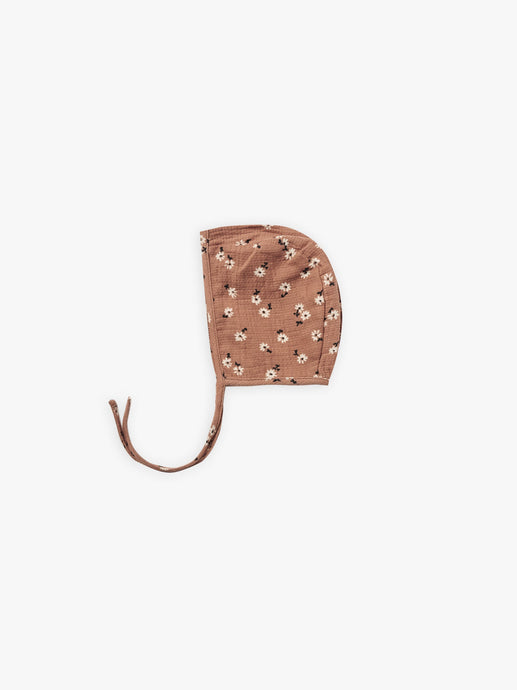 Quincy Mae - Organic Baby Bonnet - Clay Ditsy
