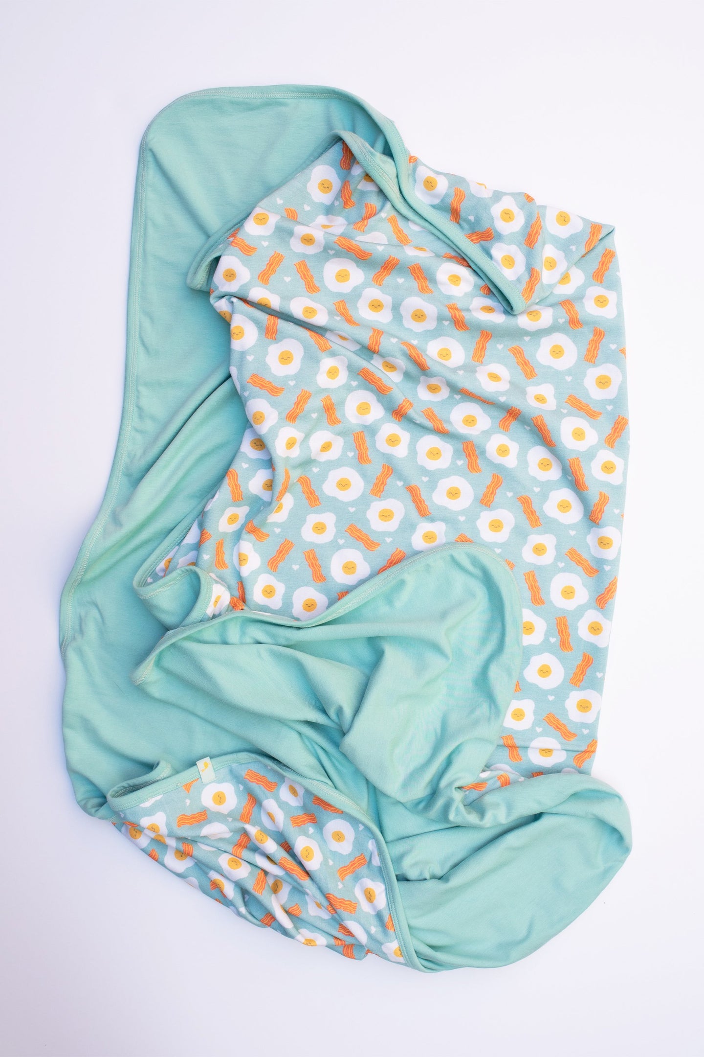 Clover - Bamboo Swaddle Blanket Bacon and Eggs